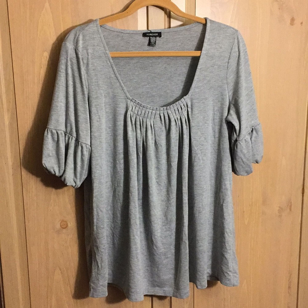 Forever gray blouse